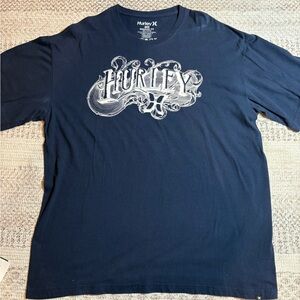 Y2K Hurley Dark Blue Graphic Tee